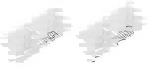 33-1/2 x 18-5/16 in. No Hole Composite Double Bowl Undermount Kitchen Sink in Matte White